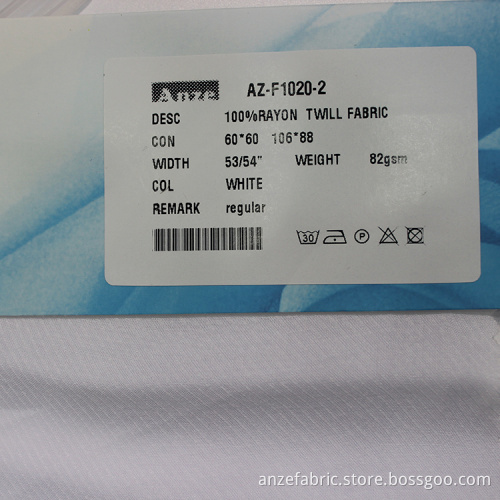 Commerce de gros de mode 100% tissu de rayonne imprimé sergé